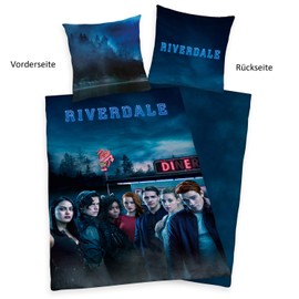 Herding Riverdale Bedding Set, Reversible, Pillow case 80 x 80 cm, Duvet cover 135 x 200 cm, Cotton/renforcé, multi-coloured