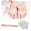 Healvian 4pcs Shaped Nail Stickers for French Tips Manicure Stencils