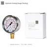 XZT 2.5" Analog Hydraulic Pressure Gauge,Pressure Manometer, Vacuum Pressure Gauge