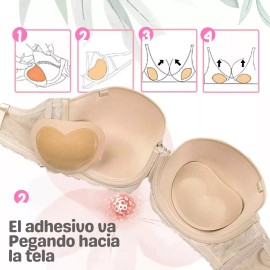Universo en Linea Almohadillas Levanta Push Up Con Pegamento Traje De Baño Ful