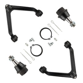KAX Front Upper Control Arm w/Ball Joint & Lower Ball Joints for 02-05 Do-dge Ram 1500, 2002 2003 2004 2005 Suspension Kit K7424 K7411 4pcs