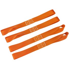 Littou 2.5 cm x 30 cm double loop lashing loops for truck, ATV, UTV, motorcycle and dirt bike, capacity: 1043 kg