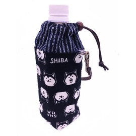Handmade Workshop FUJITA Plastic Bottle Case, For 16.9 fl oz (500 ml), Shiba Inu Pattern, Cold Insulation, Japanese Pattern, Japanese Accessories, Japanese Accessories, Plastic Bottle Holder, Plastic