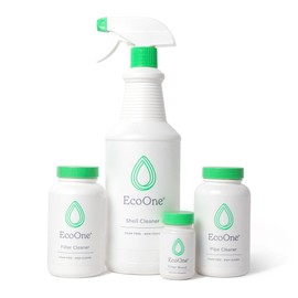 ecoone Deep Clean Kit Comes with Spa & Hot Tub Filter Cleaner, Pipe Cleaner, Hot Tub Shell Cleaner, & Filter Boost | All-Natural, Chlorine-Free, & Fragrance-Free Spa Cleaners | Deeply Cleans
