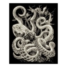 Royal and Langnickel Glow in Dark Engraving Art, Octopus