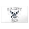 CafePress U.S. Navy Dad Blue and White Rectangle Bumper Sticker