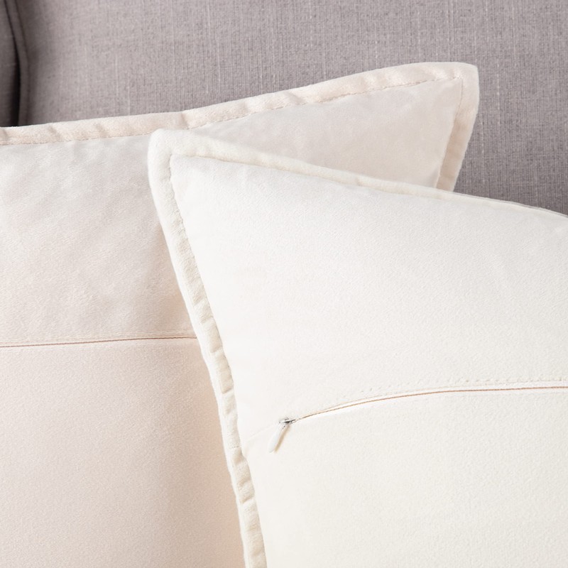 Madizz Set of 2 Nordic Soft Plush Solid Back Pads