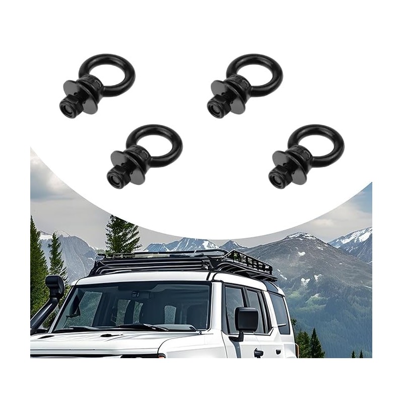 WEZCHUGHAOL 4X Heavy Duty Stainless Steel M8 Eye Bolt Tie