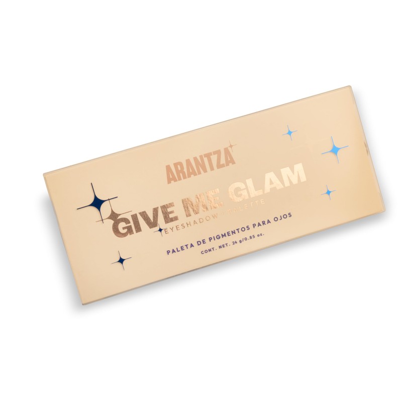 PALETA DE SOMBRAS PARA OJOS GIVE ME GLAM ARANTZA ACABADO