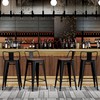 ALISH Bar Stools Set of 2,Low Back Counter Height Bar