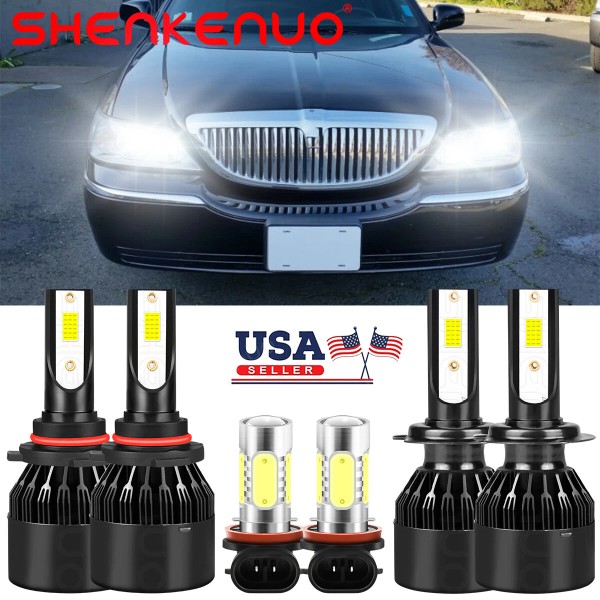 SHENKENUO For Lincoln Town Car 2003-2011 LED Headlight Kit Hi