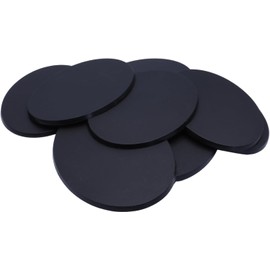 Forged Terrain 120mm x 92mm 3pcs Bundle Lot Round Black Miniature Plastic Bases Wargaming Tabletop Games Hobby Figure Painting Basing Model Accessories Minis Diorama