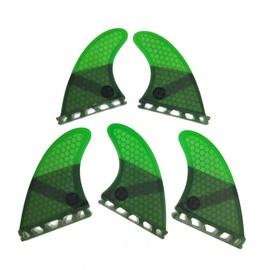 upsurf sa-hubo-dofin K2 X 1 Size Set of 5 Future sa-husurasuta Surfing Carbon , green