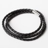 QUARKZMAN Leather Cord 2.2 Meters 4mm Diameter Braided Strip for