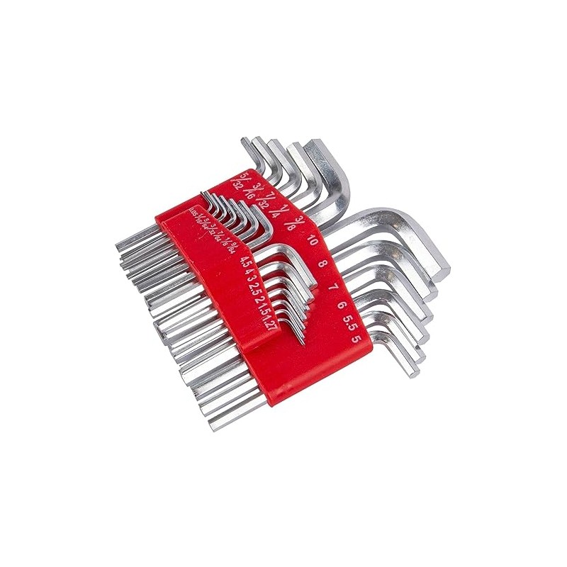 25pc Carbon Steel Hex Key Set - Assorted Metric AF