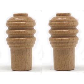 fiXte Large Wooden Ridged Cord Pull Curtain Roman Blind Light Bathroom Kitchen Fan Natural Wood (Pack of 2)