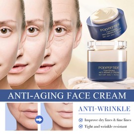 Polypeptide Tightening Anti Wrinkle Face Cream for Women, Skin Tightening Cream for Face, Peptide Day and Night Cream for Women Anti Aging Face Cream, Firming & Moisturizing, 1.76 Oz