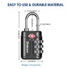 Brillirare 4 Pack TSA Approved Luggage Locks, Combination Travel Padlock,