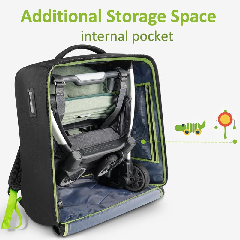 YOREPEK Padded Stroller Bag for Airplane Travel Fits for UPPAbaby