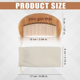Labor Comb, Natural Wooden Birthing Comb for Labor Pain YOU GOT THIS Encouragement Labor and Delivery Comb Labor Gift Essentials for Pregnancy Women with Cloth Bag