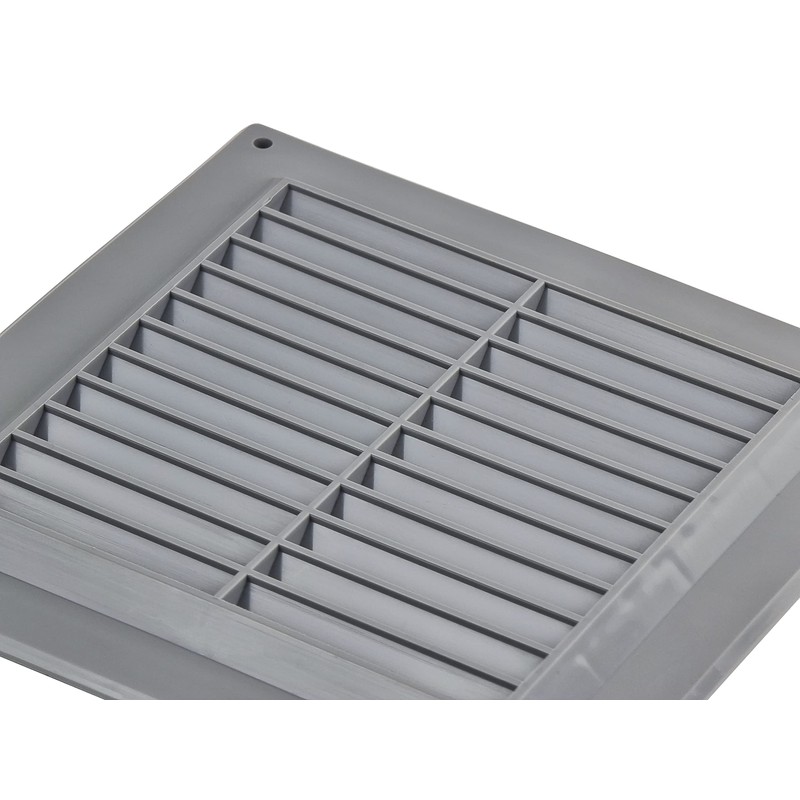 Grey 150x150mm / 6x6 inc Plastic Air Vent Grille for