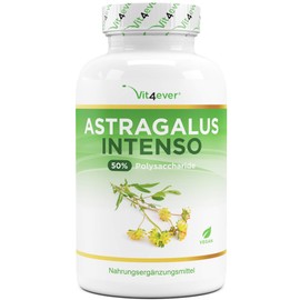Astragalus - High Dose with 1400 mg Pure Extract per Day - 180 Capsules - Premium: 50% Polysaccharides - Pure Tragant Extract - No Unwanted Additives - Vegan