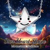 JBAERD Star Necklace 925 Sterling Silver Star Moonstone Pendant Necklace
