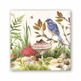 Michel Design Works Moss & Oak Botanical 20 Triple-Ply Paper Luncheon Napkins