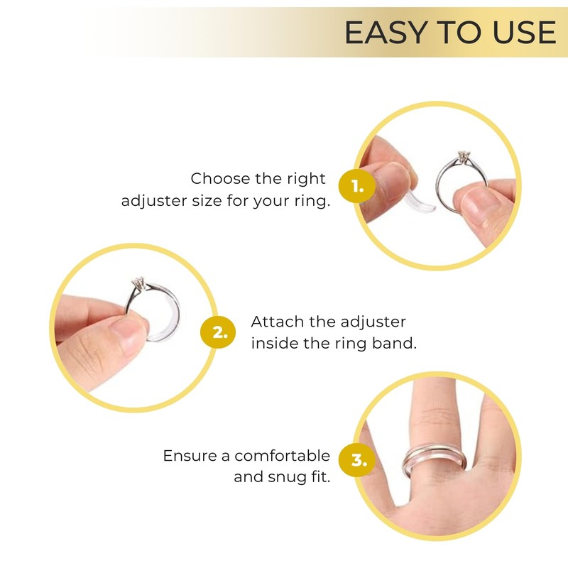 Ring Adjuster for Loose Rings - Ring Tightener for 1-10