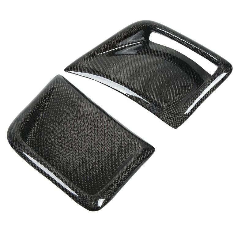 Carbon Fiber Front Bumper Side Vent Cover Replacement for STI