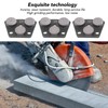 3Pcs Diamond Grinding Shoes Trapezoid Concrete Floor Cutting 3 Cylinder