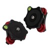 LP‑64 Camera Tripod Leveling Base, Triple Wheel Leveler Bubble Level