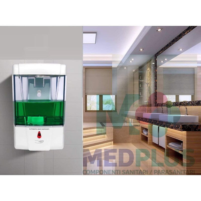 MedPlus Automatic Soap Dispenser for Bathroom Kitchen and Hotel White