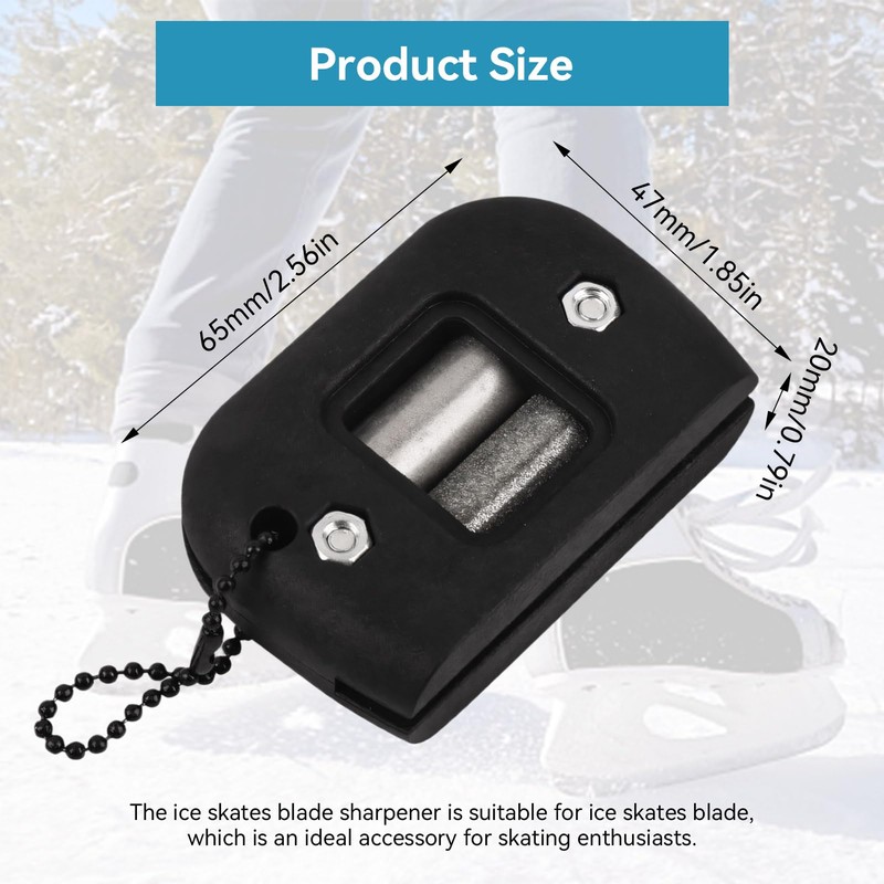 Beufee Ice Skates Blade Sharpener, Portable Ice Hockey Skate Sharpener