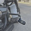 TCMT 1-1/4" 32mm Black Short Angled Adjustable Highway Foot Peg