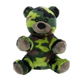 Plush Toy Wanderland 8" Camo Bear Plush Toy - Eco-Friendly Stuffed Animal Gift for Kids & Collectors