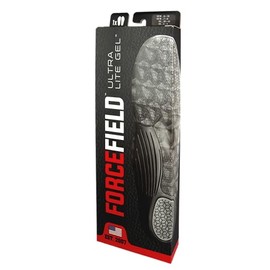 Forcefield Ultra Lite™ Memory Foam Insoles - Soft Orthotic Arch Support & Deep Heel Cup for All-Day Comfort & Energy Return - Antimicrobial & Low-Friction Design- UK Size 11-12