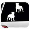 Bluegrass Decals 2-Count Pit Bull Pitbull Dog Decal Sticker for