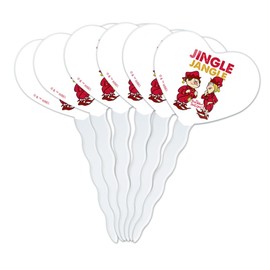 Year Without a Santa Claus Jingle Jangle Heart Love Cupcake Picks Toppers Decoration Set of 6
