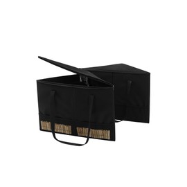 Wanapure 2 Pack Rigid Hanger Organizer, Triangle Storage Bin with Lid, Hanger Holder Stand for Space Saving, Clothes Organizer Stacker for Closet Laundry Rooms