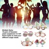 18pcs Paper Eyeglasses 6 Styles Funny Hawaiian Paper Sunglasses for