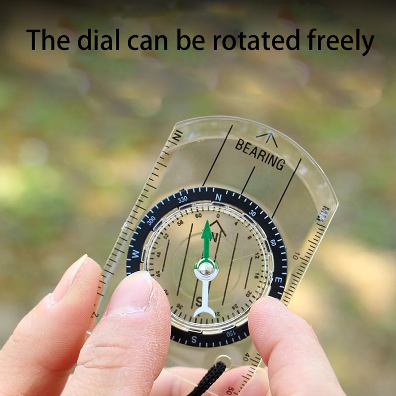 6 pcs Orienteering Compass, BOSOIRSOU Hiking Backpacking Compass Scout Compass
