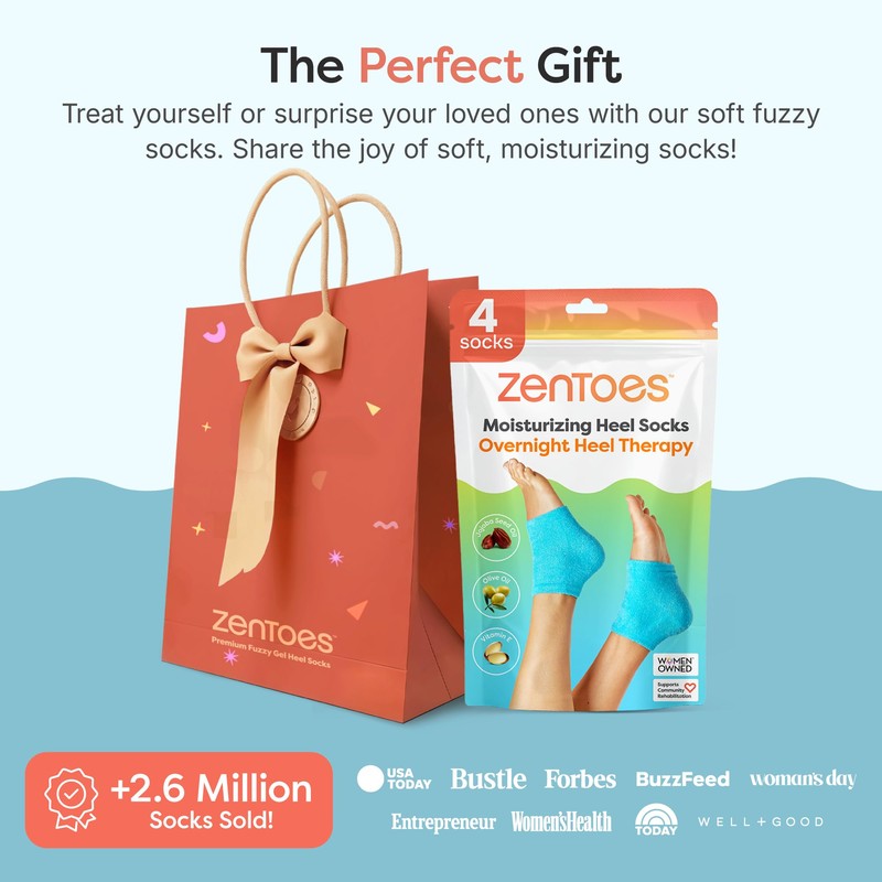 ZenToes ZenToes Moisturizing Socks for Cracked Heel Treatment - Vitamin