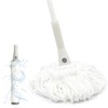 Self Wringing Mop for Floor Cleaning with 2 Reusable Heads,