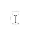 RIEDEL Machine-Made Dishwasher-Safe Grape Coupe and Cocktail Crystal Glass (2-Pack,
