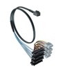 H!Fiber.com Internal Mini SAS SFF-8643 to 4X SFF-8482 Cable, 12Gb/s