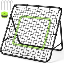 UYTON Rebound Net Black Net Indoor Outdoor Wall Hitting Rebound Net Return Net Gauge Fielding Trainer Soccer Goal Softball Lacrosse Badminton Handball Football Mini Game Kids Futsal Batting Baseball