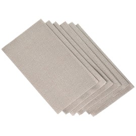 Entertaining with Caspari Jute Paper Linen Guest Towels, Flax, 12-Pack, Ivory (9761GG)