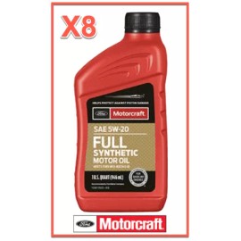 8 Quarts Full Synthetic Engine Motor Oil OEM FORD MOTORCRAFT SAE 5W-20