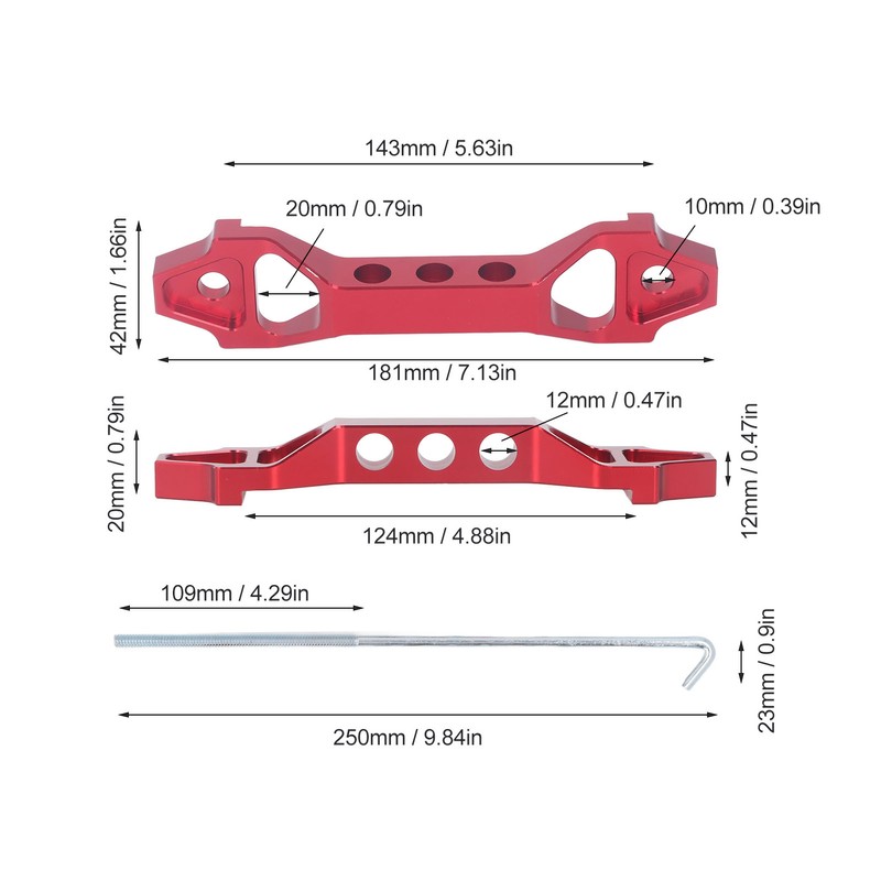Battery Hold Down Bracket Heavy Duty Aluminum Alloy Car Battery